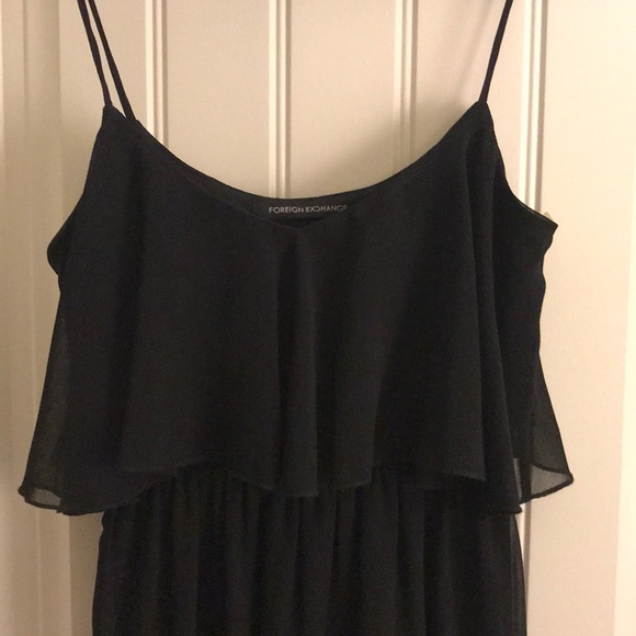 Black sheer flowy dress - Picture 2 of 4